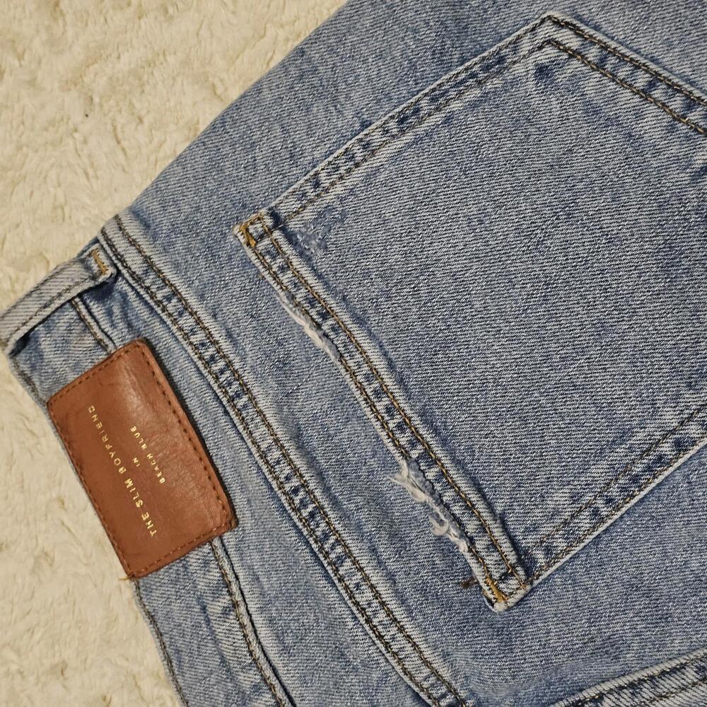 Zara Ripped Skinny Leg Jeans 8 - Picture 4 of 7